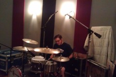 Donny behind the kit