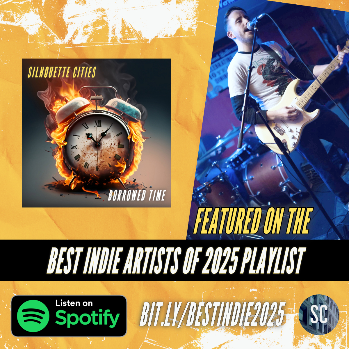 'Borrowed Time' on Best Indie Artists of 2025 Spotify Playlist