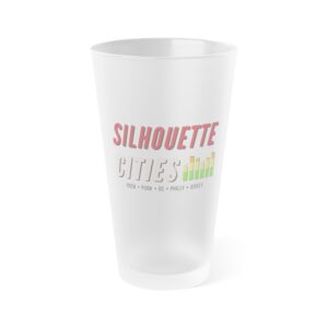 Levels Frosted Pint Glass